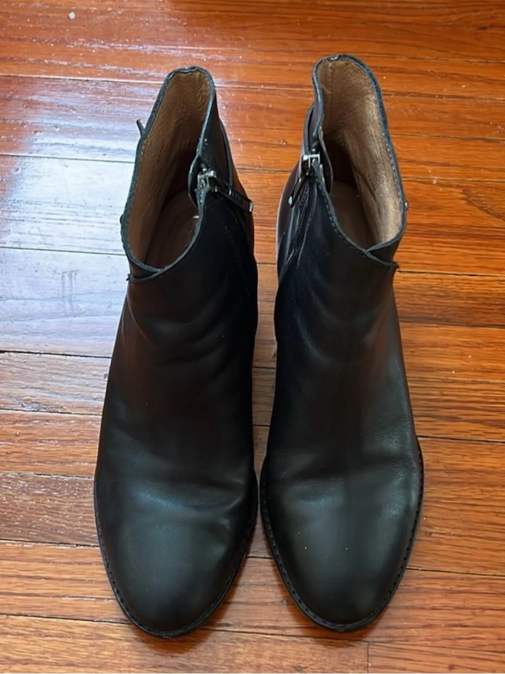 Madewell Black Leather Ankle Booties